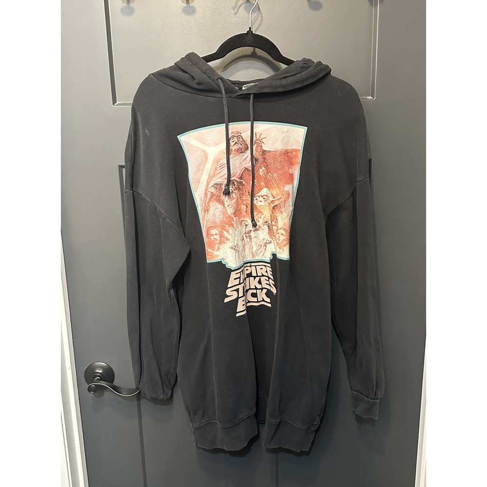 Star Wars The Empire Strikes Back Tunic Hoodie Divided Black‎  Size SmallDarth